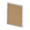 Azar Displays Large Enclosed Cork Bulletin Board w/ Lock & Key 300231